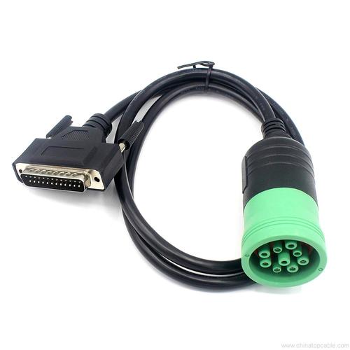 db25 到 j1939 连接器配接器电缆 7 引笔通过 - 恒业电缆工厂店